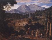 Joseph Anton Koch Monastery of San Francesco di Civitella Spain oil painting artist